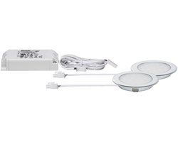 LED-meubelinbouwlampen Spiegelkast rond 65mm 2x2,5W 2x180lm 230/12V 3000K Chroom