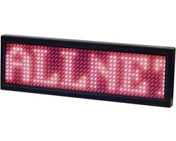 LED-naamplaatje Allnet 167016 Rood N/A