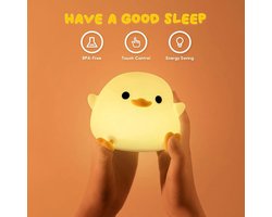 LED-nachtlampje, siliconenbol-touch-nachtlampje, USB-oplaadbaar, warm wit, schattig slaaplicht, kinderkamer, draagbaar slaaphulpmiddel, verpleeglicht, kindercadeau