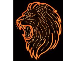 LED Neon Sign Oranje Leeuw Holland - 41x50cm