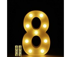 LED Nummer Verlichting - Draagbare Decoratieve Letterlamp voor Feesten en Kamers