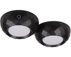 LED onderkast verlichting - Neutraal wit - Set van 2 - Zwart