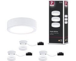 LED-onderkastverlichting Pukk 3x3,5W 65mm 3x210lm 230V rond Wit