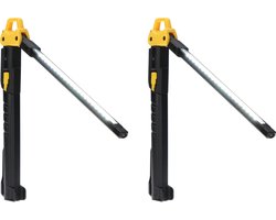 LED Oplaadbare werklampen 300 lm - Inklapbaar & Draadloos - 2 looplampen - Werklamp - Looplamp - Loop lamp - Looplampje - Bouwlamp