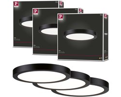 LED-paneel Abia rond 300 mm 3x22W 3x2200lm 2700K Zwart mat