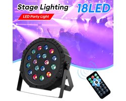 Led Par Light Dmx512 - Geluid Geactiveerd - incl. afstandsbediening - Podiumlicht - Dj Disco Licht - sfeer licht Dance Club - Bruiloft Verjaardag Kerstfeest verlichting