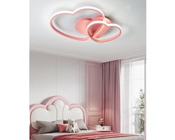 LED-plafondlamp 20,5 inch - dimbare hartvormige lamp voor kinderkamer - plafondlamp voor kinderkamer, babykamer, slaapkamer, woonkamer, eetkamer