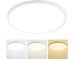 LED plafondlamp 48 W 4320 LM - ultradunne lichtkleur verstelbaar - 3000 K / 4000 K / 6500 K - ronde plafondlampen - diameter 50 cm - Wit