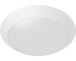 LED Plafondlamp - Badkamerlamp - Kingtron Aquin - Waterdicht IP65 - E27 Fitting - Opbouw - Rond - Wit
