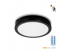 LED plafondlamp met bewegingssensor NAIROS G2 18W 3CCT IP65 Zwart Kobi Premium | Geen fitting | Warm Wit-Koel Wit-Daglicht | 18 watt | 30.000 Branduren