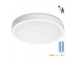 LED plafondlamp met bewegingssensor NAIROS G2 36W 3CCT IP65 Wit Kobi Premium | Geen fitting | Warm Wit-Koel Wit-Daglicht | 36 watt | 30.000 Branduren