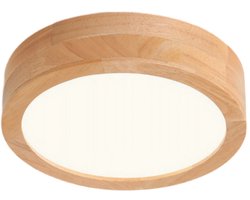 Led Plafondlamp Moderne 12W 20cm Plafonnière Houten voor Woonkamer Keuken Slaapkamer Natuurlijk Licht