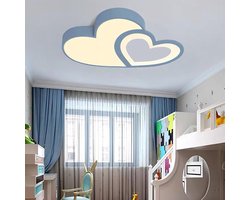 LED Plafondlamp, Plafondlamp, , Kinderkamer, Cartoon Plafondlamp, Afstandsbediening, Ideaal voor Thuis, Woonkamer, Keuken, Slaapkamer (Blauw)