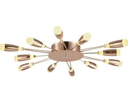 LED Plafondlamp - Plafondverlichting - Fave - 62W - Natuurlijk Wit 4000K - Koper Aluminium