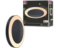 LED-plafondlamp Smart Home Zigbee 3.0 Circula schemersensor insectvriendelijk IP44 rond 320 mm Tunable Warm 14W 880lm 230V Antraciet Kunststof