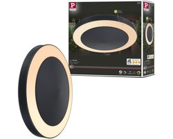 LED-plafondlamp Smart Home Zigbee 3.0 Circula schemersensor insectvriendelijk IP44 rond 320mm Tunable Warm 14W 880lm 230V Antraciet Kunststof