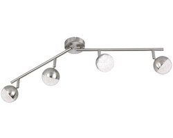 LED plafondlamp Spot strip 4 vlammen Spotlight beweegbaar, 4x 4.5W 4x380lm 3000K, LxBxH 78x17x9 cm, ACTION 925904646000