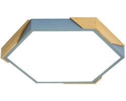 Led Plafondlamp - Woonkamer Lamp - Binnen Verlichten - Scandinavisch Design - 24 W - Houtkleur