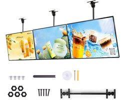 LED Reclamebord Set - Verlicht Menu - Zaken Presenteren - Slank Poster Display - 40x50 cm - Zwart