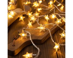 LED Sfeerlicht - Sterrenhemel - Lichtsnoer - Kerstdecoratie Sterrenlicht - 3m - met Afstandsbediening 8 Standen