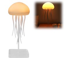 LED-sfeerverlichting - Sfeerverlichting in de vorm van een kwallen - Sfeerverlichting in de vorm van een zwemmende kwallen - Nachtlampje op het nachtkastje in de vorm van een kwallen - Decoratieve lamp voor thuiskantoor - RGB-verlooplamp - Dansende b