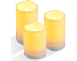 LED Solar Kaarsen, Zonnekaarsen voor Buiten, Zonnelampen in de Tuin, Warmwit, Waterdicht, Zonne-energie Tuinverlichting, Voor Tuindecoratie, Outdoor, Balkon [Energieklasse A]