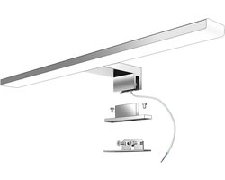 Led Spiegel Lamp - Badkamer Verlichting - Make-up Aanbrengen - Neutraal Wit Licht - 40 cm - Geborsteld Zilver