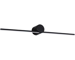 LED-spiegellamp Sava IP44 3000K 300lm 230V 5W Zwart mat