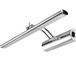 LED Spiegelverlichting - Schilderijverlichting - Ovaal 4W - Glans Chroom Aluminium - Verstelbaar