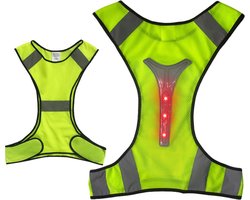LED sport vest | Hardlopen | Reflecterend vest | Verlichting zorgt voor zichtbaarheid | Verstelbaar en flexibel