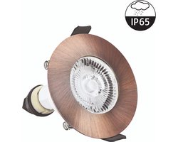 Led Spot Armatuur Koper | IP65 waterbestendig | Incl. GU10 Fitting