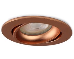 LED spot Tiron rond koper - natuurlijk wit - dimbaar - 2 jaar garantie