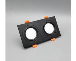 LED spotlight rechthoek zwart frame 14W warm wit