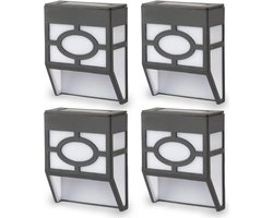 LED-spotlights Geschikt voor buiten, schuttinglampen (4 stuks), energiebesparende wandlampen, weer- en spatwaterdicht.