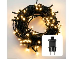 LED Sprookjesverlichting Warm Wit voor Binnen en Buiten - 200 Lampjes op Groen Snoer