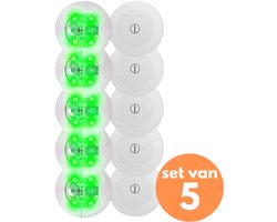 Led Sticker Groen (set van 5) - SuperTilt® - Heineken, Tanqueray, Jägermeister - Man-cave fles - lamp - 3M sticker