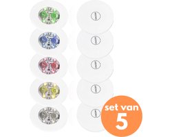 Led Sticker multicolor (set van 5) - SuperTilt® - Bar - Kroeg - Club - Feest - Verjaardag - 3M sticker -Mancave - Fles Sticker