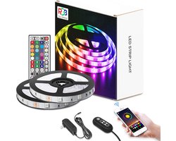 Led strip | 20 meter | Met app en afstandsbediening | RGB | Zelfklevend | 30 leds per m | Led light strip | Led lights | Led strips | Ledstrip