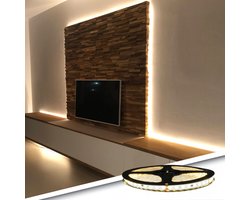 Led strip Helder Wit - 1 meter - Basic - Complete set inclusief afstandsbediening - Led verlichting - Betaalbare accentverlichting