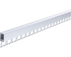LED Strip Inbouwprofiel - Aluminium Profiel - Badkamer Verlichting - Spatwaterdicht IP44 - 1 Meter - Aluminium Satijn