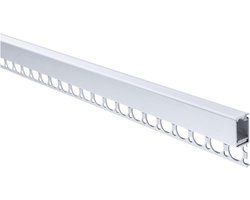 LED Strip Inbouwprofiel - Aluminium Profiel - Sfeerverlichting Maken - Spatwaterdicht IP44 - 1 meter - Satijn Aluminium