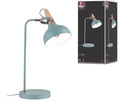LED-tafellamp Juna E14 max. 20W Softgroen, Koper, Hout Metaal, Hout