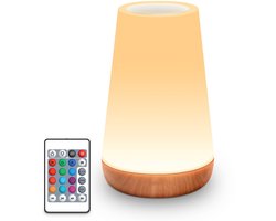 LED-tafellamp - LED-aanraaknachtkastjelamp - Bureaulamp - Afstandsbediening dimbaar licht met RGB-kleurverandering - USB-oplaadbaar - Draagbare tafellamp - Slaapkamer, woonkamer, camping