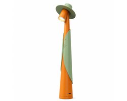 LED Tafellamp met Touch, 3 Lichtstanden en Gentleman Design van MMOBIEL - Energiezuinige Sfeerverlichting & Nachtlampje – 35 Cm Hoog – Ideaal Cadeau voor Modern & Luxe Interieur – Oranje