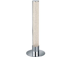 LED Tafellamp - Tafelverlichting - Torna Lagia - 5W - Warm Wit 3000K - RGBW - Afstandsbediening - Dimbaar - Rond - Mat Chroom - Aluminium