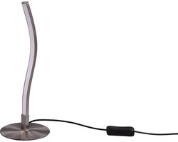 LED Tafellamp - Torna Yilan - 3.5W - Warm Wit 3000K - 1 lichtpunt - Mat Nikkel - Metaal