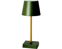 LED tafellamp - Touch lamp - Modern design - Tafellamp - Nachtlamp - Bureaulamp - Draadloos - Dimbaar - Drie lichtstanden - op batterijen - Woonkamer - Slaapkamer - Groen