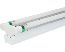 LED TL armatuur 150cm dubbel - T8 (G13) - 60 Watt 9600 lumen (160lm/W) - 4000K neutraal wit (840) - Flikkervrij - IP20 Stofdicht