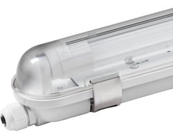 LED TL armatuur 150cm - T8 (G13) - 24 Watt 2640 lumen (110lm/W) - 3000K warm wit (830) - Koppelbaar - Flikkervrij - IP65 waterdicht - LED TL Lamp