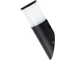 LED Tuinverlichting - Buitenlamp - Kavy 1 - Wand - Aluminium Mat Zwart - E27 - Rond